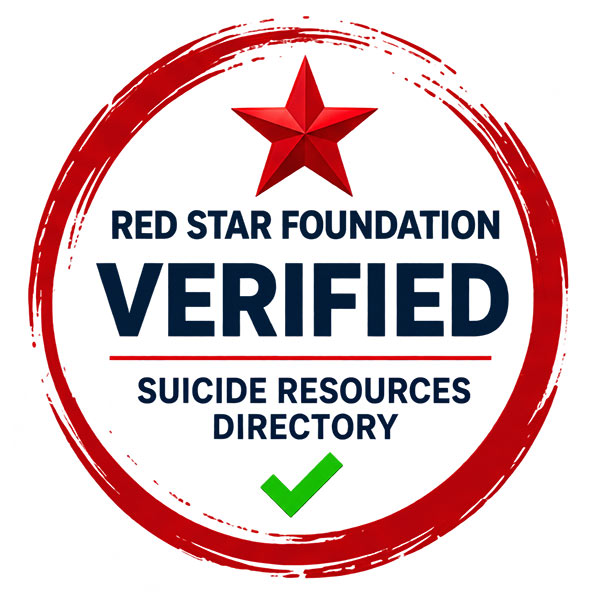 Red Star Foundation Verified Resource badge, white background version