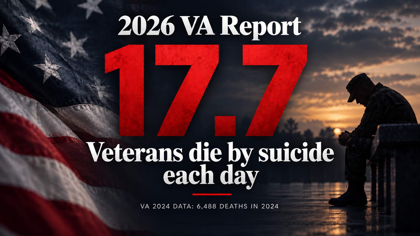 Veteran Suicide Crisis: VA Reports 17.7 Deaths Per Day, But Research Suggests the Toll Could Be Far Higher